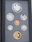 1994 Canada Double Dollar 7 Coin Proof Set With Case   Coa  925 Sterling Silver