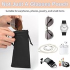 6 Pcs Microfiber Glasses Sunglasses Pouch With 2 Cleaning Cloths  Soft Drawstrin