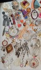 Vintage Rhinestones Single Earring Jewelry Crafts Parts Pieces  Repurpose Lot 25