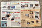 Vintage Rca Colotrak Consoles Tv Televisions Fold Out Poster Brochure 1980s