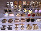 Great Lot  30 Pair  Mostly Vintage  Cufflinks  Many Designs   Decorations