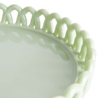 Highbrook 1-tier Mint Green Jadeite Glass Loop Cake Stand