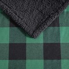 - Blanket  Super Soft Reversible Sherpa   Brushed Fleece Bedding  Throw Blank   