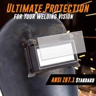 Clear Welding Lenses 2x4 25       04    Thick 2x4 Clear Welding Lens  100 Pack  Clea