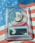 1944 Silver Washington Quarter Pcgs Ms64   Blast White   Free Shipping      