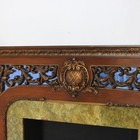 Antique French Louis Xv Style Foliage Carved Walnut   Gilt Fireplace Mantle