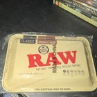 Raw Classic Organic Hemp Rolling Tray Natural Unrefined Rolling Papers Organizer