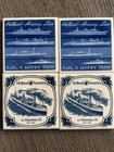 Holland America Delft Cruise Ship Tiles Lot Of 18 Blue   White