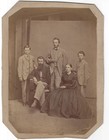 John Haynes Family Portrait Antique Victorian Photo Genealogy Men Woman Boys
