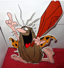 Vintage Captain Caveman   The Teen Angels Cavey Cartoon Metal Gasoline Oil Sign