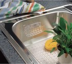 Sinkworks Kitchen Sink Suction Holder     Clear Large Sponge   Soap Holder