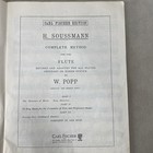 H  Soussmann Complete Method For The Flute Carl Fischer Part Two 2 - Vintage