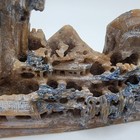 Vintage Chinese Hand Carved Soapstone Beautiful Landscape House Village Trees