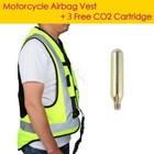 Yellow Motorcycle Air Bag Airnest Airbag Vest Hi Visibility Co2 Cartridge Size L