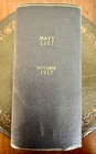 Admiralty Navy List October 1917  Hmso  uncensored Version With Ship Details 