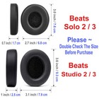 Ear Pad Cushions For Beats Dre Solo2 Solo3 Solo Pro Studio2  3 On-ear Wireless