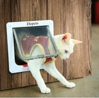 Medium Cat Flap Door With 4 Way Lock  outer Size 7 5  X 7 8    Magnetic Pet Door