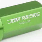 Dna Motoring Ln-ztl-9019-125-gn 20pcs M12x1 25 Wheel Lug Nuts Green