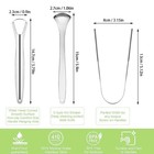 Metal Tongue Scraper For Adults stainless Steel Tongue Scrapers oral Care Kit