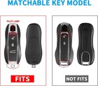 Qbuc For Porsche Key Fob Cover  3-piece Painted Key Shell Compatible With Porsch