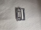 Chrome Nickel Sam Browne Belt Buckle 2 Prong Police Security Duty Uniform Silver