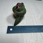 Beautiful Hand Carved Hand Painted Wooden Frog Unusual Signed