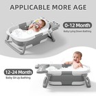 Ba  era Para Bebe Recien Nacido Tina Ducha Plegable Infantil Facil Almacenamiento