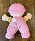 Fisher Price Pink Baby 1st First Doll 10 Inch Blue Eyes Plush Stuffed Rattle Toy