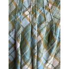 Vintage 70s Bobbie Brooks Skirt Green Gold Wool Mini Disco Mod Gogo Waist 24 