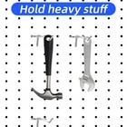 100 Pack 4 Inch Pegboard Hooks  Heavy Duty Metal Peg Board Accessories Fit 1 4 