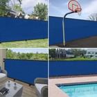 Customize Blue 5ft Privacy Screen Fence Commercial Windscreen Mesh Cover