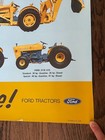 Vintage Ford Tractor Industrial Dealership Sales Poster Ad 45x35 4500 5550 4400