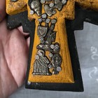 Vintage Milagros Cross Mexican Folk Art