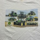 Vintage John Deere Farming Shirt Adult Xl White Tractor Supply Equipment