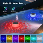 Solar Pool Chlorine Floater With Colorful Solar Light Adjustable For Hot Tub Spa