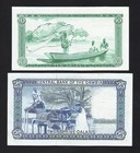 Gambia Set 10   25 Dalasis 1987 Pick   10a   11a Ebc    Xf 
