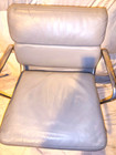 Vintage Herman Miller Eames Grey Leather Soft Pad Managerial Chair 1999 Mcm
