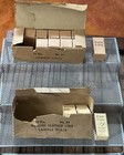 Vtg Mini Empty Bottle Lot In Box - English Leather   Lime After Shave Odd Rare