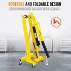 Folding Hydraulic Engine Hoist 2ton 4400lbs Shop Crane Lift Truck Cherry Picker