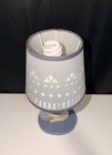 Winnie The Pooh Bear Tabletop Nursery Lamp W  Blue Shade 
