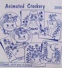 Aunt Martha s 3890 Animated Crockery Anthropomorphic Embroidery Transfer Pattern