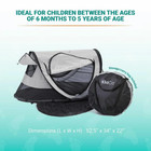 Kidco - Peapod Plus Portable Mesh Baby Toddler Travel Tent   Storage Bag  Pla   