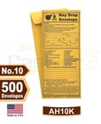 After Hours Night Key Drop Envelope  4 1 8  X 9 1 2   24lb Kraft Peel-seal 500ct