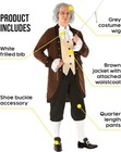 Men s Benjamin Ben Franklin Costume   Wig Adult Founding Fathers Colonial Outfit