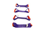 8 Pt Kit 14  Purple Dw Rollback   Flatbed Car Tie-downs W  Chain Tails