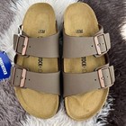 Birkenstock Arizona Birko-flor Birkibuc Mocha Leather Sandal Select Size  new 