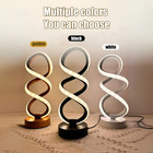Led Spiral Table Lamp Nordic Eye-caring Usb Desk Light Bedroom Nightstand Home