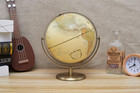 8    20cm World Globe Antique Globe Metal Arc And Base Bronzed Color - All Direc