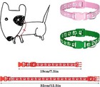 12 Pack Adjustable Puppy Id Collars  Soft Nylon For Newborn Litter  medium 