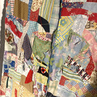 Vintage Handmade Patchwork Cutter Quilt 92 x80  4 Pounds  No Batting